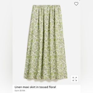 Brand new with tags J Crew 
Linen maxi skirt in tossed floral